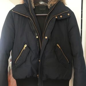 Men’s Mackage Fur Trim Down Coat